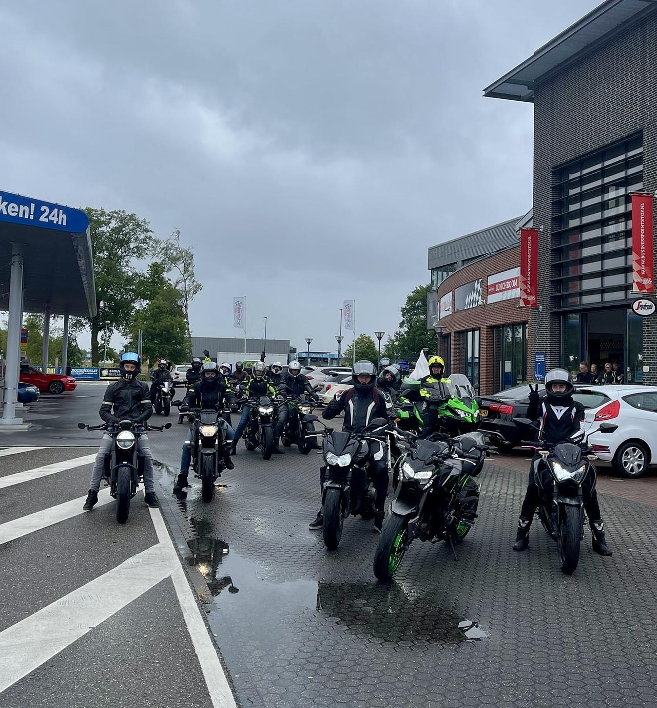 Na de lunch op de terugweg